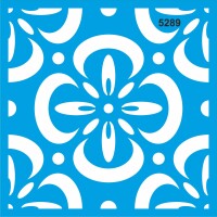 Fayans Deseni - Stencil Boyama Şablonu - StencilSepeti