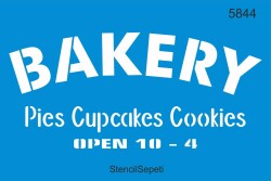 Fırın Deseni - Stencil Boyama Şablonu - StencilSepeti