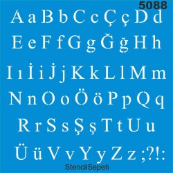 Font - Times New Roman - Stencil Boyama Şablonu - StencilSepeti