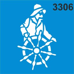 Gemici Deseni - Stencil Boyama Şablonu - StencilSepeti