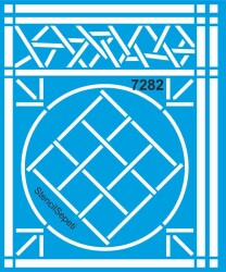 Geometrik - Desen - Stencil Boyama Şablonu - StencilSepeti