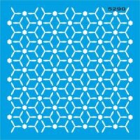 Geometrik Desen - Stencil Boyama Şablonu - StencilSepeti