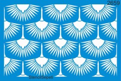 Geometrik Desen - Stencil Boyama Şablonu - StencilSepeti