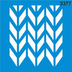 Geometrik Desen - Stencil Boyama Şablonu - StencilSepeti