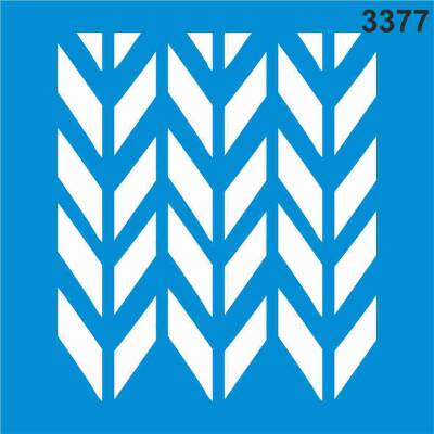 Geometrik Desen - Stencil Boyama Şablonu - 1