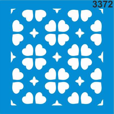 Geometrik Desen - Stencil Boyama Şablonu - 1