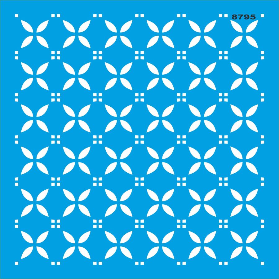 Geometrik Desen - Stencil Şablonu - 1