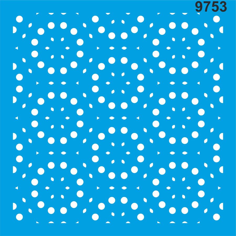 Geometrik Desen - Stencil Boyama Şablonu - 1