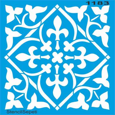 Geometrik Deseni - Stencil Şablon - 1