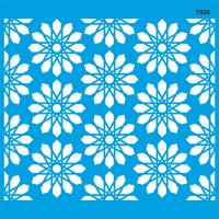 Geometrik Duvar Deseni Stencil Boyama Şablonu - StencilSepeti