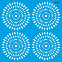 Geometrik Duvar Deseni Stencil Boyama Şablonu - StencilSepeti