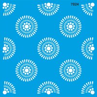 Geometrik Duvar Deseni Stencil Boyama Şablonu - StencilSepeti