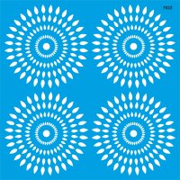 Geometrik Duvar Deseni Stencil Boyama Şablonu - StencilSepeti