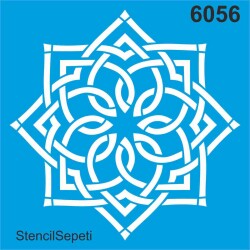 Geometrik Göbek Deseni - Stencil Şablon - StencilSepeti