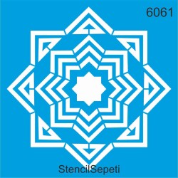 Geometrik Göbek Deseni - Stencil Şablon - StencilSepeti