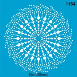 Geometrik Göbek Deseni - Stencil Şablon - StencilSepeti