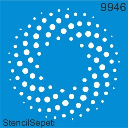 Geometrik Spiral Desen - Stencil Boyama Şablonu - StencilSepeti