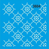 Geometrik Desen - Stencil Boyama Şablonu - StencilSepeti