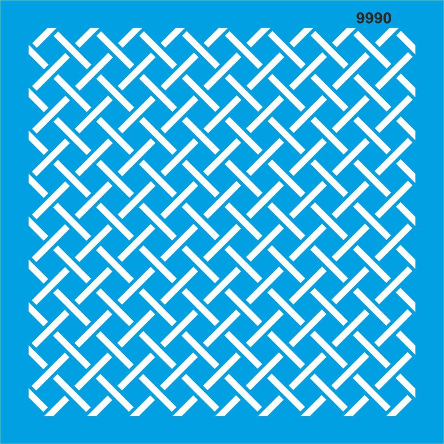 Geometrik Desen - Stencil Boyama Şablonu - 1