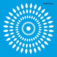 Geometrik Duvar Deseni Stencil Boyama Şablonu - StencilSepeti