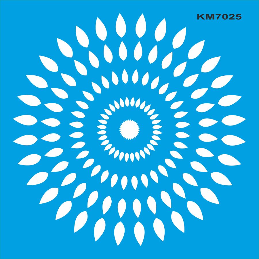 Geometrilk Duvar Deseni Stencil Boyama Şablonu - 1