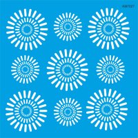 Geometrik Duvar Deseni Stencil Boyama Şablonu - StencilSepeti