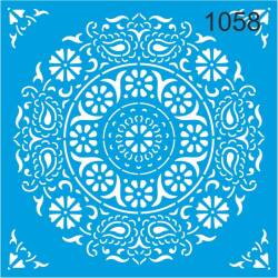 Göbek Deseni - Stencil Şablon - 1