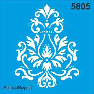 Göbek Deseni - Stencil Şablon - 1