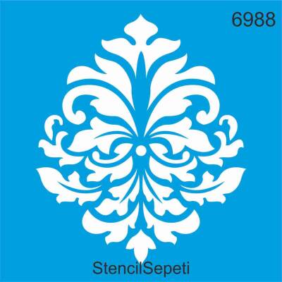 Göbek Deseni - Stencil Şablon - 1