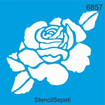 Gül Deseni - Stencil Şablon - 1