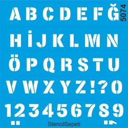 Harfler - StencilSepeti