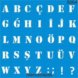 Harfler - StencilSepeti