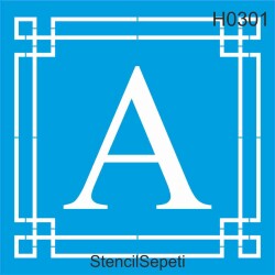 Harfler - A - StencilSepeti