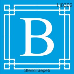 Harfler - B - StencilSepeti