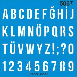 Harfler - Bebas Neue - StencilSepeti