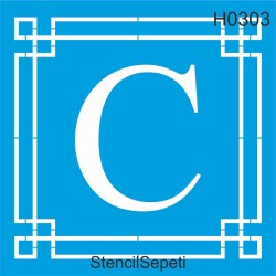 Harfler - C - StencilSepeti