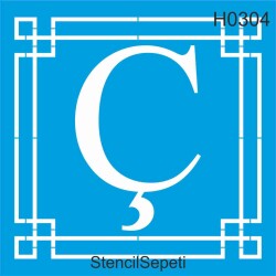 Harfler - Ç - StencilSepeti