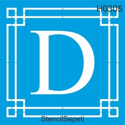 Harfler - D - StencilSepeti