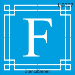 Harfler - F - StencilSepeti