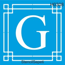 Harfler - G - StencilSepeti