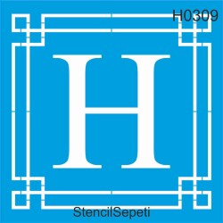 Harfler - H - StencilSepeti