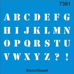 Harfler - StencilSepeti