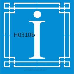 Harfler - İ - StencilSepeti