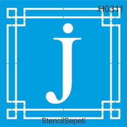 Harfler - J - StencilSepeti