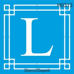 Harfler - L - StencilSepeti