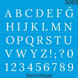 Harfler - Lora - StencilSepeti