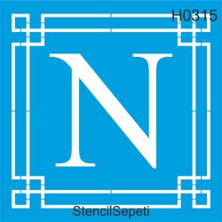 Harfler - N - StencilSepeti