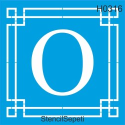 Harfler - O - StencilSepeti
