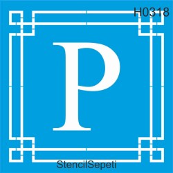 Harfler - P - StencilSepeti