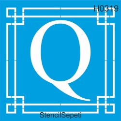 Harfler - Q - StencilSepeti